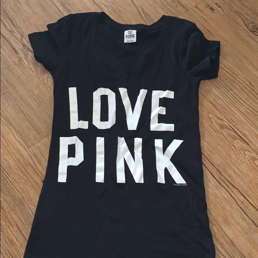 PINK 86 black tee
